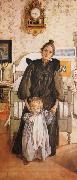 Carl Larsson Karin and Kersti oil painting